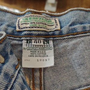 Guess jeans button fly stonewashed sz 40x32
